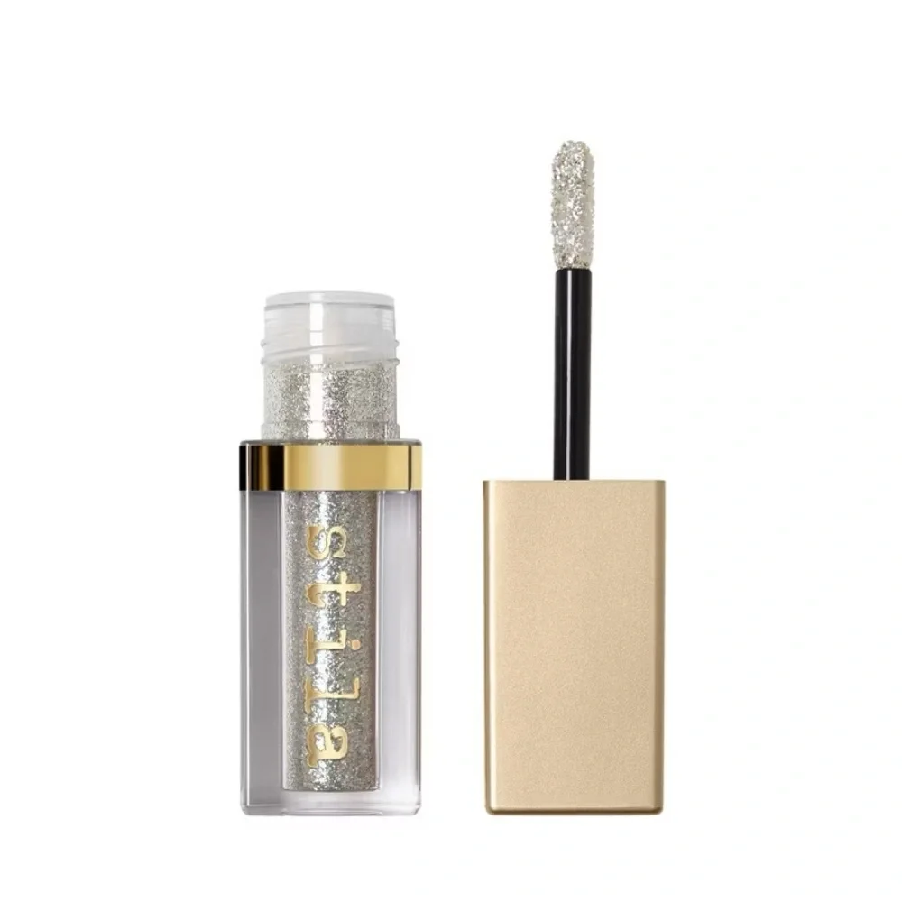 Stila Glitter and Glow Liquid Eyeshadow Diamond Dust Silver Metallic NEW IN BOX